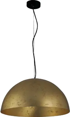 Produktbild von masterlight Pendelleuchte Larino G&S 1-flammig Stahl Blattgold Ø50cm