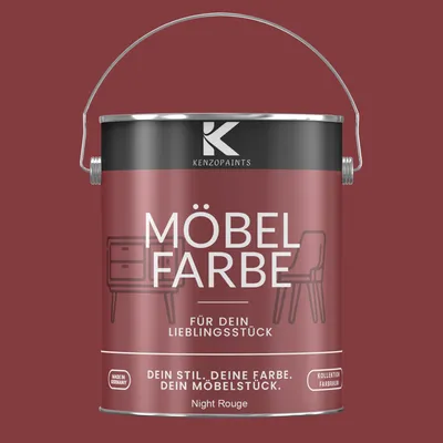 Produktbild von Kenzopaints 2,5Liter Möbelfarbe Möbellack Buntlack Farbraum - Night Rogue