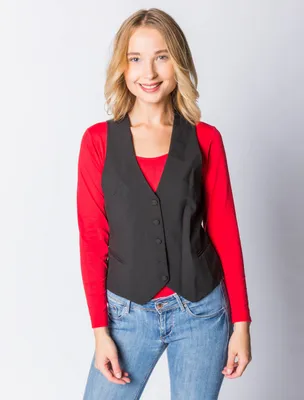 Produktbild von Kostüm Weste Damen schwarz Größe: S