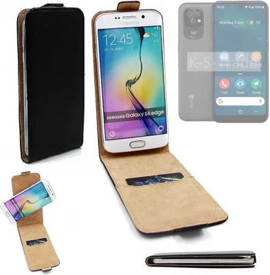 Produktbild von K-S-Trade® Schutzhülle Handyhülle kompatibel mit Doro 8100 Flipstyle  360° Smartphone Tasche, schwarz, Case Flip cover