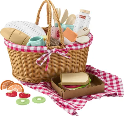 Produktbild von Fisher Price Großer Picknickkorb mit Essen + Decke und Geschirr