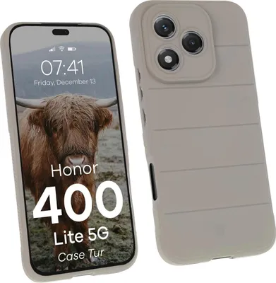Produktbild von Bizon Case Tur Honor 400 Lite hellgrau