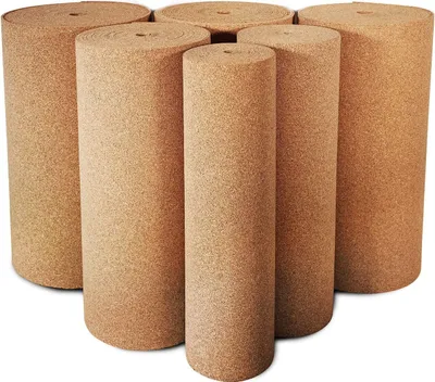 Produktbild von Rollenkork Dämmunterlage schall- & wärmeisolierend Natur 8 mm dick 100x100 cm