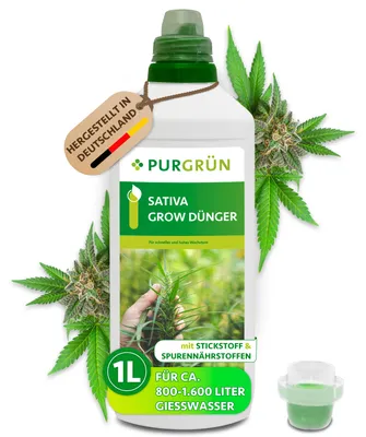 Produktbild von Purgrün Sativa-Grow-Dünger 1 Liter