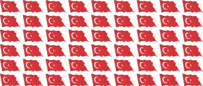Produktbild von Mini Aufkleber Set - Pack wehend - 20x12mm - selbstklebender Sticker - Türkei - Flagge / Banner / Standarte fürs Auto, Büro, zu Hause und die Schule - 54 Stück