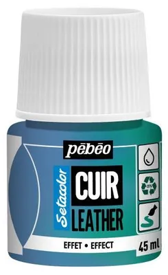 Produktbild von Pébéo Setacolor Lederfarbe Effekt 45 ml - Fluoreszierend Gelb