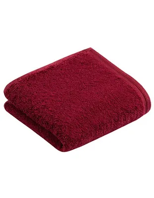 Produktbild von Vossen 118096 | Handtuch Vegan Life Gästetuch, 40 x 60 cm - Farbe: Ruby - Größe: 40 x 60 cm