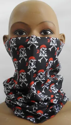 Produktbild von Multifunktionstuch Halstuch Schlauchschal Atmungsaktiv Gesichtschutz Mundschutz Gesichtmaske Piratentotenkopf 2 M45