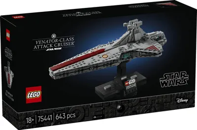 Productafbeelding van LEGO Star Wars 75441 Venator-klasse aanvalskruiser - Modelbouwset van het Republikeinse oorlogsschip voor volwassenen - Decoratie voor woonkamer en kast - Cadeau voor fans van Star Wars: De wraak van de Sith