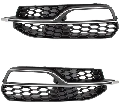 Produktbild von Audi A3 8V S-LINE 12-16 MIT HALOGENSCHEINWERFERN Kühlergrill Stoßfänger SCHWARZ + SILBER links + rechts 2-teiliges Set