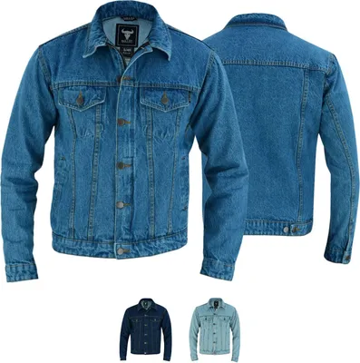 Produktbild von BULLDT Motorradjacke Jeansjacke Trucker Jacke, Größe:52/L, Farbe:Mittelblau