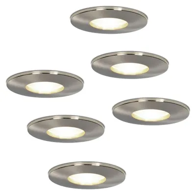 Produktbild von hoftronic LED Einbaustrahler 6x 4W 4000K IP44 Aluminium dimmbar