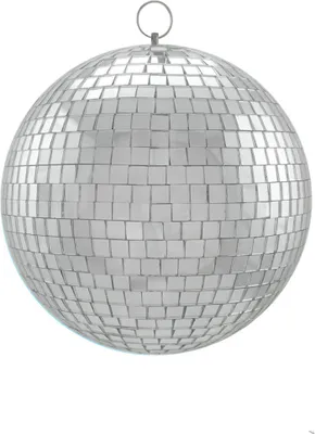 Produktbild von Spiegelkugel 20cm - Discokugel - Echtglas - 7x7mm Spiegel PREMIUM - silber