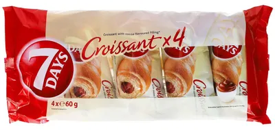 Image de croissant 7Days fourré à la crème de cacao 240g