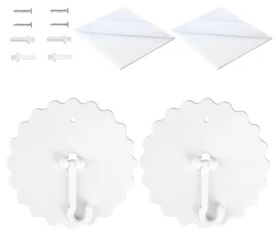 Productafbeelding van Zelfklevende Deckenhaken - 2 Stuks voor Moskitonet en Decoratie
