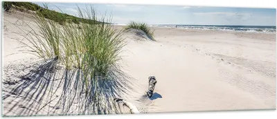 Produktbild von Bilder auf glas - Einteilig - Mrzezyno Strand Meer - 140x50cm - Glasbilder - Wandbilder - Bilder - zum Aufhängen bereit - Wanddekoration aus Glas - Glas Bilder - Wandbild auf Glas - GAB140x50-4281