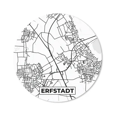 Produktbild von MuchoWow® Mauspad Mousepad Erfstadt - Karte - Stadtplan 40x40 cm - Mousepads - Maus Mat - Pad - Mausunterlage - Schreibtisch Accessoires