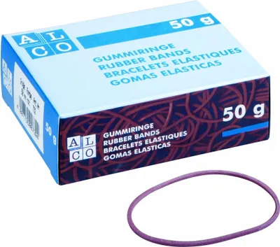 Produktbild von Gummiringe, Rot, Ø 25 mm, Schachtel à 50 g