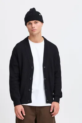 Produktbild von !Solid SDNalli Herren Strickjacke Cardigan mit Grobstrick V-Ausschnitt Knopfleiste 100% Baumwolle Relaxed fit