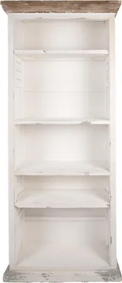 Obrázok produktu pre Clayre & Eef Regál s nastaviteľnými policami 80x36x195 cm Biele drevo