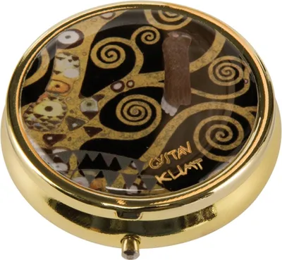 Zdjęcie produktu dla Pudełko na pigułki Goebel Artis Orbis Tree of Life, pudełko na pigułki, przechowywanie, Gustav Klimt, porcelana, Ø 5 cm, 67066051