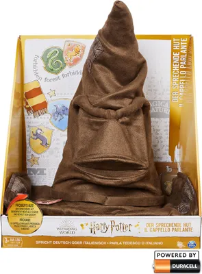 Immagine prodotto di Spin Master Wizarding World Harry Potter - Cappello interattivo parlante con suono, giocattolo per bambini dai 5 anni in su, merchandise per fan con licenza ufficiale, marrone