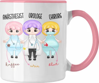 Produktbild von Trendation - Lustige Anästhesisten Arzt Tasse für Doktoren Ärzte Propofol Geschenke (Rosa)