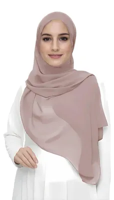 Obrázek produktu pro Dámský muslimský šál hijab z šifonu, barva: béžová, rozměry: 185 x 75 cm