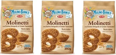 Produktbild von 3x Mulino Bianco Kekse Molinetti 350g Italien biscuits cookies kuchen brioche