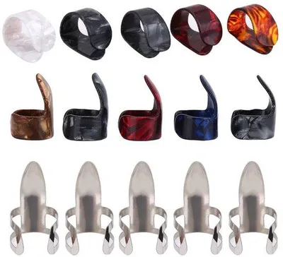 Produktbild von Gitarrenfingerpicks aus Metall - 15 Stücke - für Gitarre und Ukulele