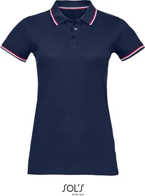 Image de SOLs 02950 | Polo Femme Prestige Polo - 200 Piqué, 100% Coton - Couleur : French Navy - Taille : L