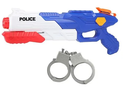 Produktbild von Polizei Wasserpistole mit Handschellen 40cm