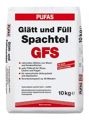 Produktbild von Pufas Glätt- und Füllspachtel 10kg 3202000
