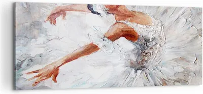Produktbild von Bild auf Leinwand - Leinwandbild - Frau Tanz Ballett Körper - 100x40cm - Wand Bild - Wanddeko - Leinwanddruck - Bilder - Kunstdruck - Wanddekoration - Leinwand bilder - Wandkunst - AB100x40-3101