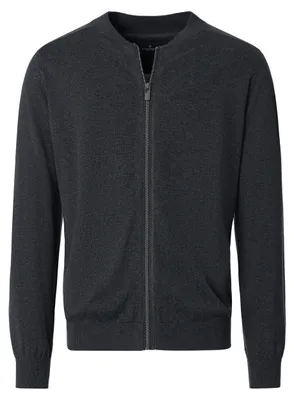 Produktbild von CASAMODA Herren Strickjacke Zipper Regular Baumwolle Anthrazit 3XL