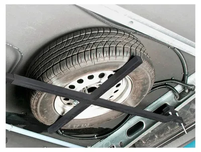 Produktbild von Reserveradhalterung für Wohnwagen, geeignet für Einachser und Doppelachser