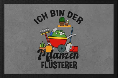Produktbild von Ich Bin Der Pflanzenflüsterer Fußmatte Hobby-Gärtner Pflanzen Garten Blumen Geschenkidee Pflanzen-Fans