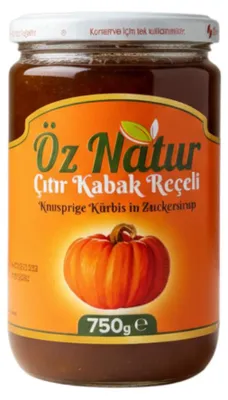 Produktbild von Öz Natur | Knusprige Kürbis in Zuckersirup (Nachtisch) 750g