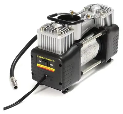 Obrázek produktu pro Kompresor do auta - 12V, dvouválcový kompresor na pneumatiky - vysoký tlak 150 PSI - přenosná vzduchová pumpa s manometrem - pro nákladní vozidla - vhodné pro automobily, SUV a nákladní vozy