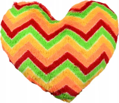 Produktbild von Buntes Herz Kissen 32x32cm - Regenbogen Dekokissen & Schlafzimmer Geschenk