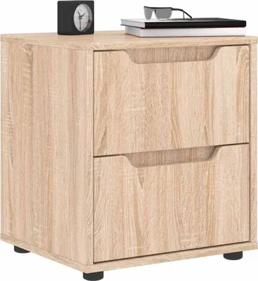 Immagine prodotto di vidaXL Comodino VISNES rovere Sonoma 45x40x50 cm Materiale a base di legno