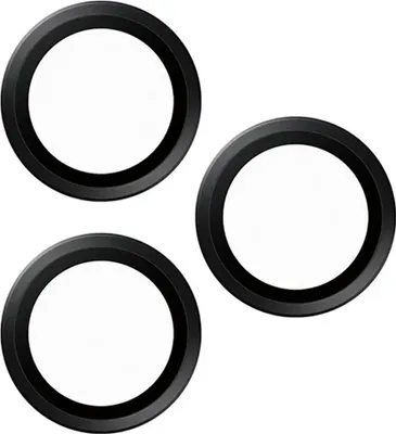 Produktbild von PanzerGlass Hoops Black Camera Lens Protector iP 16 Pro / Max