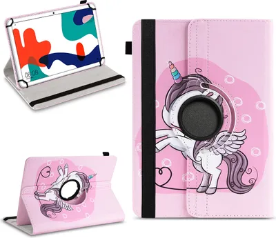 Produktbild von Tablet Tasche für Tabwee Tablet T90 / W90 Hülle Schutzhülle Schutz Drehbar CaseFarben:Motiv 14