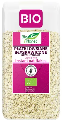 PŁATKI OWSIANE BŁYSKAWICZNE BEZGLUTENOWE BIO 300 g - BIO PLANET