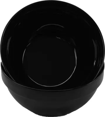 Produktbild von 2 Stück Melaminschüssel Ø 20 cm in schwarz Salatschüssel Beilagenschale
