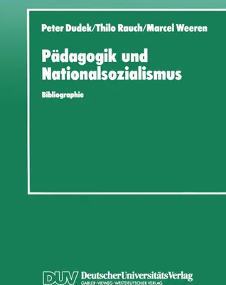 Produktbild von Pädagogik und Nationalsozialismus