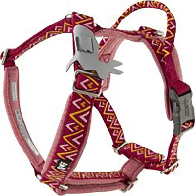 Image de Harnais Hurtta Razzle-dazzle en Y, couleur : rouge, taille : 80-100 cm