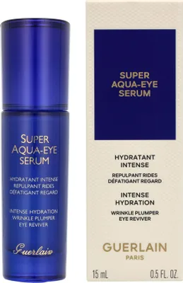 Produktbild von Guerlain Super Aqua-Serum, Augenserum, 15 ml, Frauen, Anti-Falten, Feuchtigkeitsspendend, Aufpolsterung, Klärend, Auffrischend, Glättend, Weichmachend, Universal, Aqua (water), caprylic/capric/succinic triglyceride, glycerin, cetearyl isononanoate, pentylene...