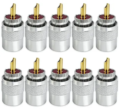 Produktbild von 10 Stück Koaxialstecker für Koaxialkabel