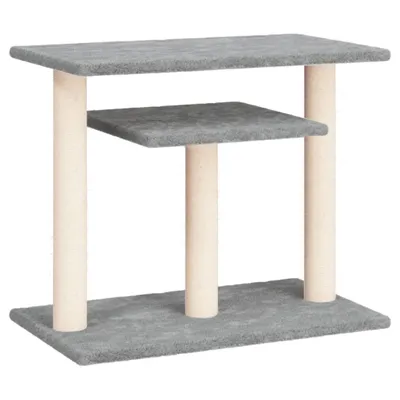 Immagine prodotto di Pali Tiragraffi per Gatti con Piattaforme Grigio Chiaro 62,5 cm